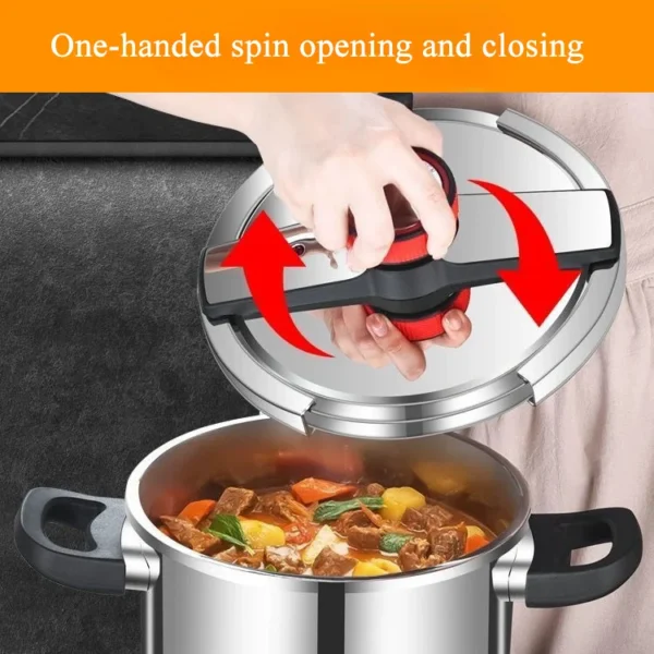 304 Stainless Steel Pressure Cooker, Multifunctional, 5L, 9L, 3Gear Pressure-Limited, Explosion-proof, Quickly Cooking - Image 2
