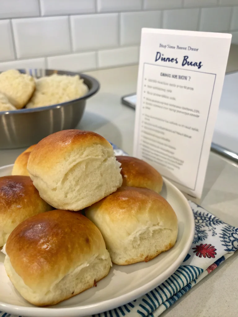 dinner buns recipe no yeastingredients.