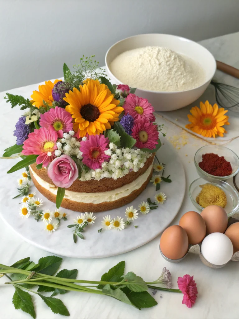 floral birthday cakesingredients.